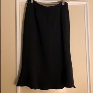 NWT Kate Hill Silk A line Skirt with Ruffle